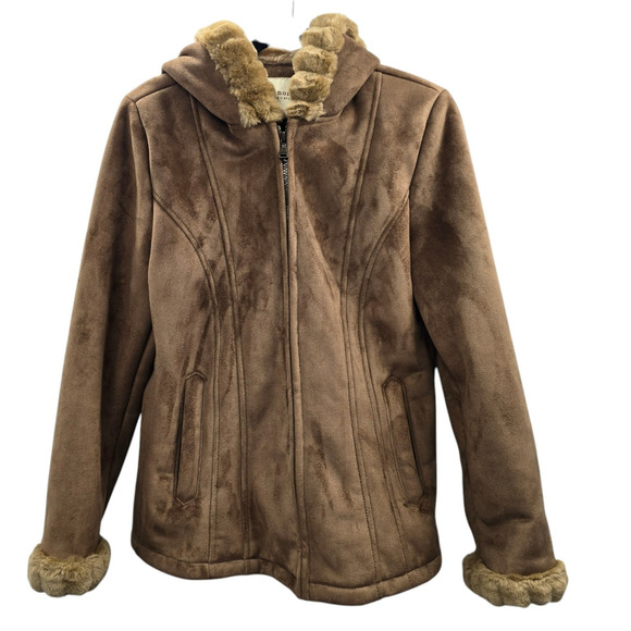 Sonoma Coat Penny Lane Medium Faux Fur 90s Y2k 70s Boho Chic Glamcore Mob Wives - Picture 1 of 8